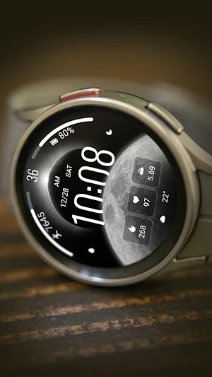 ZKin Watch Face Crescent Moon Screenshot 2