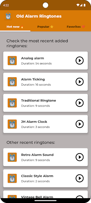 Old Alarm Ringtones Screenshot 0