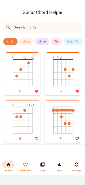 Guitar Chord Helper - Diagrams Screenshot 0