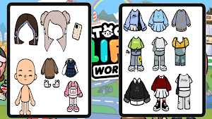 Aesthetic Outfit Ideas Toca BC Screenshot 1