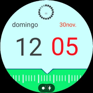 Digital Modern Clock Animated Screenshot 3