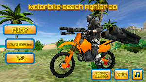 Motorbike Beach Fighter 3D Screenshot 0