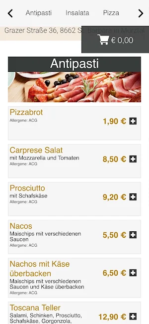 Pizzeria Toscana Screenshot 1