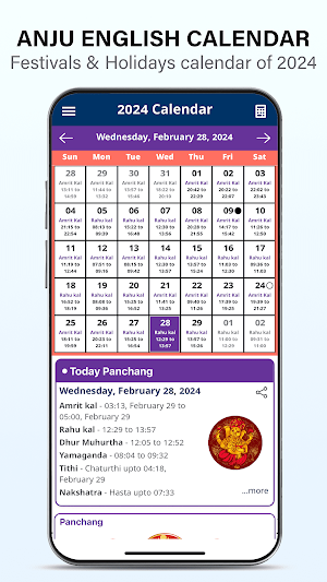 Anju Calendar 2024 Screenshot 0