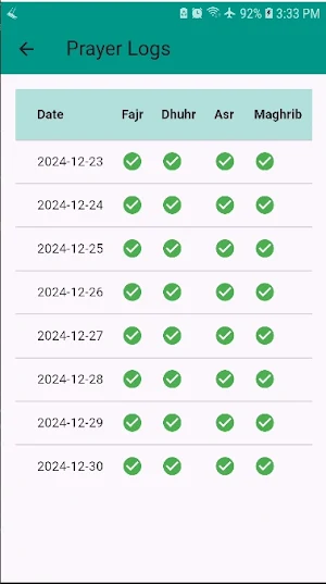 al nimaz streak offline صلاۃ Screenshot 1