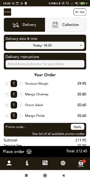 Cafe Taj Screenshot 2