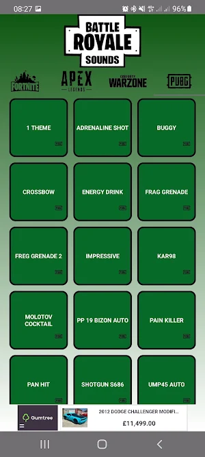 Battle Royale Gaming Sounds Screenshot 1