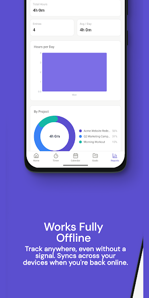Pomlo - Project & Goal Tracker Screenshot 1