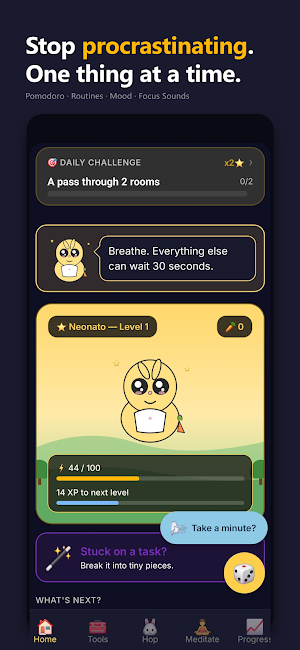 DopaHop: ADHD tasks & focus Screenshot 0