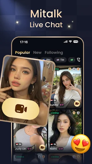 Mitalk-Chat&Live Stream Screenshot 0