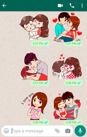 Love Story Stickers Screenshot 0