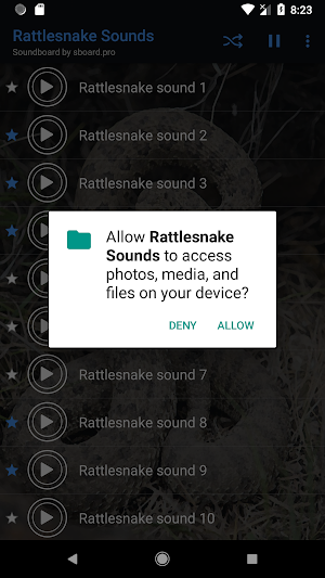 Rattlesnake Sounds ~ Sboard.pro Screenshot 1