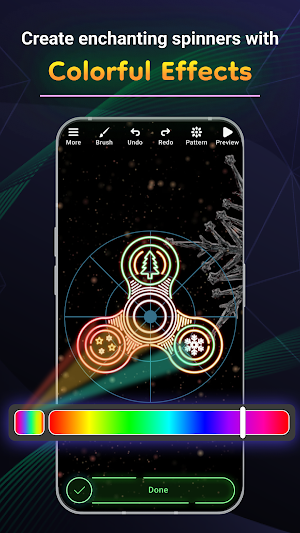 Draw Neon Glow Finger Spinner Screenshot 2