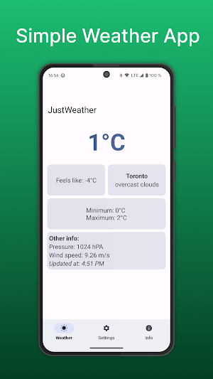 JustWeather Screenshot 0