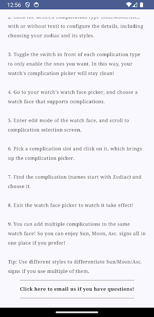 Zodiac Complications Screenshot 1