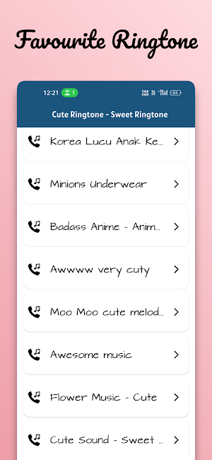 Cute Phone Ringtones - Sounds Screenshot 2
