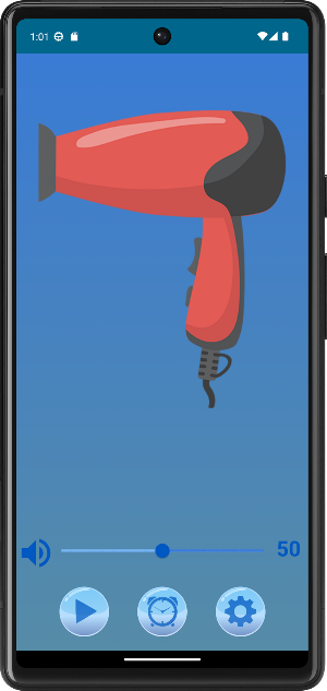 Sleepy Time Hair dryer Sounds Screenshot 0