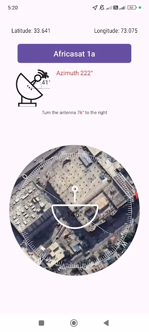 Satellite Finder – DishAligner Screenshot 1
