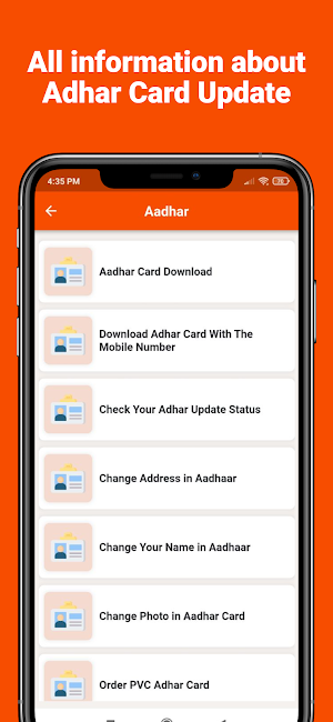Adhar Card Mobile Update app Screenshot 2