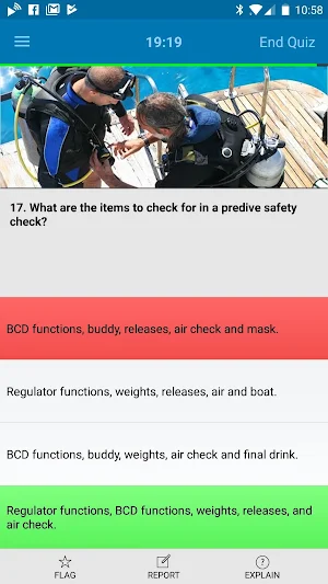 Scuba Exam Lite Screenshot 2