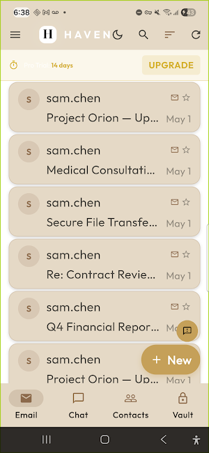 Haven Messenger Screenshot 1