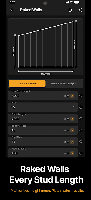 MeisterCalc Construction Calc Screenshot 3