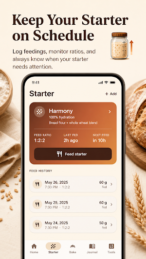 Sourdough Starter Bake Tracker Screenshot 0