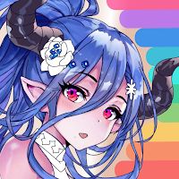 Anime Fantasy Coloring Book