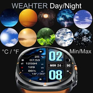Weather Day & Night Digital 03 Screenshot 3