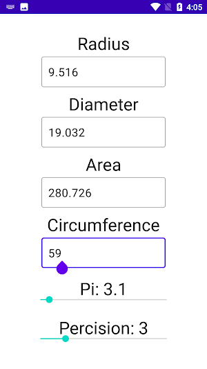 Circle Calculator Screenshot 0