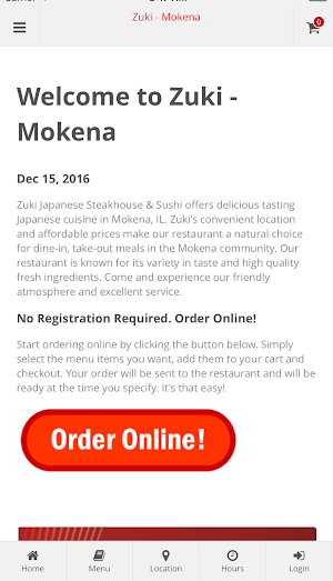 Zuki Mokena Online Ordering Screenshot 0