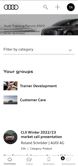 Audi Qualification Gateway App Screenshot 1