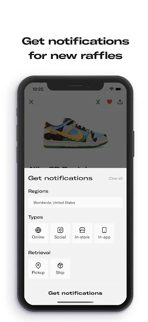 Sole Retriever - Sneaker Raffles & Releases Screenshot 2