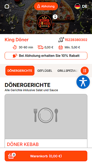 King Döner Schenefeld Screenshot 1
