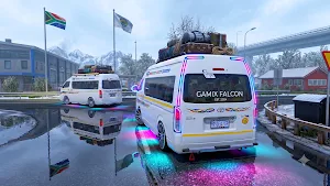 City Mini Coach Van Driving 3D Screenshot 2