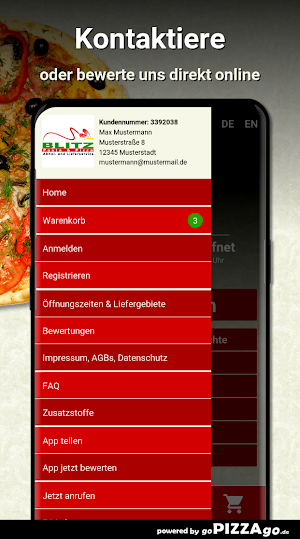 Blitz Pasta - Pizza Kirchheim Screenshot 2