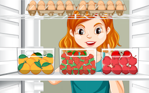 Fill The Fridge Sorting Games Screenshot 1
