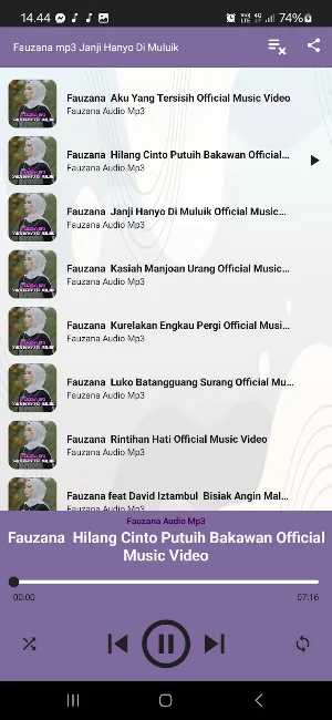 Fauzana mp3 Janji Hanyo Di Mul Screenshot 2