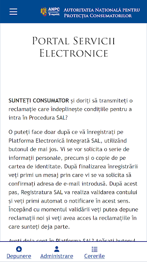 Reclamații SAL Screenshot 1