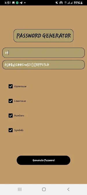Password Generator Screenshot 0