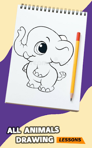 Cute Animals: Drawing lessons Screenshot 3