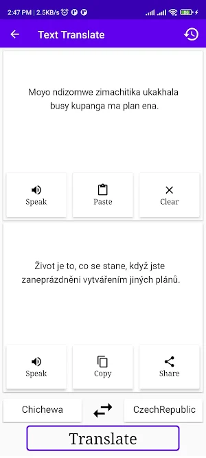 Chichewa CzechRepublic Trans Screenshot 1