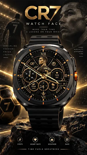 LX001 CR7 Luxury Watch Face Screenshot 0