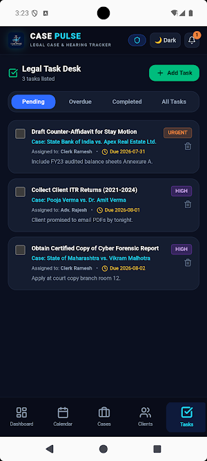 Case Pulse - Hearing Tracker Screenshot 3
