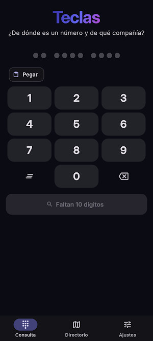 Teclas — números de México Screenshot 0