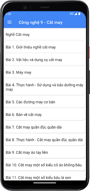 Công nghệ Lớp9 - Cắt may Screenshot 3
