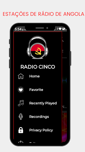 Radio Cinco Angola Online Screenshot 0