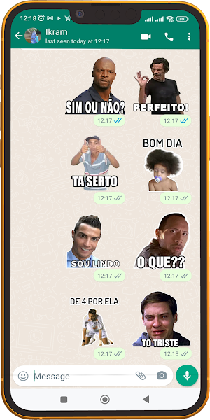 Funny Memes Stickers BR Screenshot 2