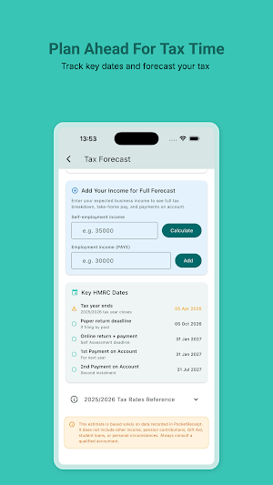 PocketReceipt: UK Tax Receipts Screenshot 3
