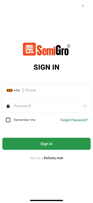 SemiGro Delivery Screenshot 0